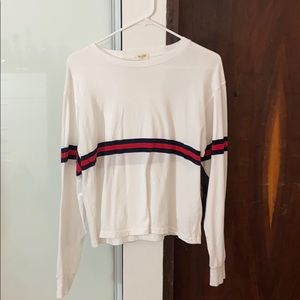 brandy melville long sleeve striped tshirt